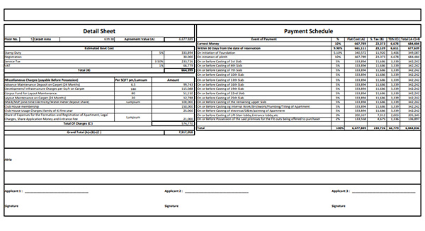 City Mulund Costing Plan